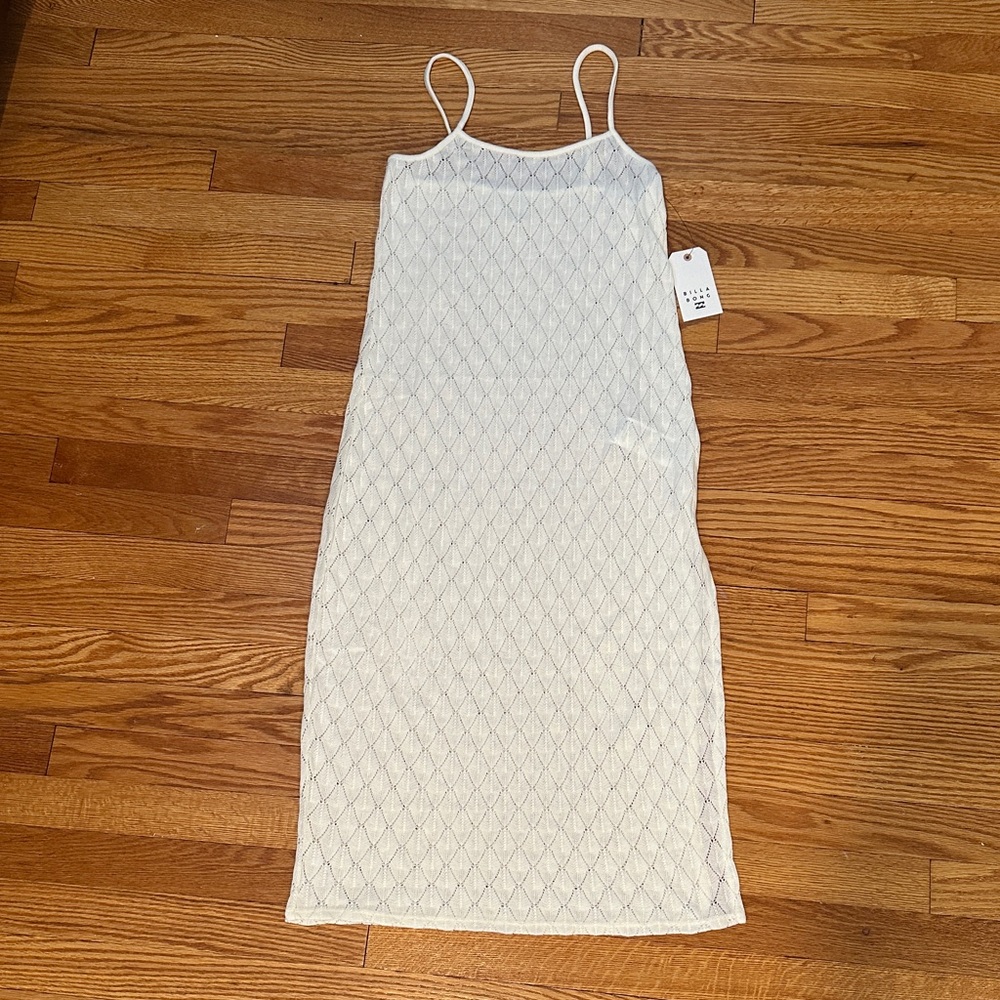 Off White Sleeveless Knit coverup